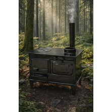 Dorello Fırınlı Karavan Kamp Sobası | Odun  Uyumlu | Taşınabilir Mini Soba