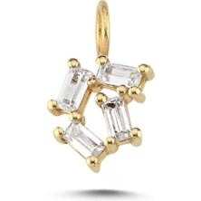 Cherry By Özkonak Dikdörtgen Taşlı Bağlantılı Charm