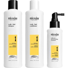 Nioxin System Kit 1 - Işlem Görmemiş Hafif Ince Saçlar Için Kalınlaştırıcı Bakım