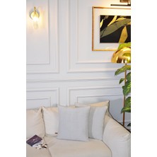 Bir Home Teddy Jakar Özel Tasarım 2'li Dekoratif Kırlent Kılıfı 43X43 cm