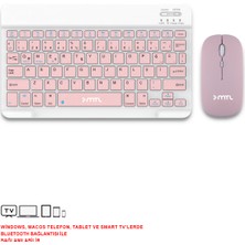 Mtl Taşınabilir Bluetooth Mini Klavye ve Mouse Seti | Tüm Işletim Sistemleriyle Uyumlu