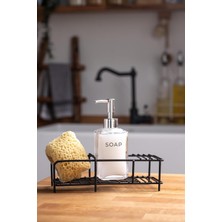 Karokstore Tokyo Standlı Tekli Sıvı Sabunluk Siyah