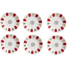 Karokstore Çay Tabağı Otantik Kırmızı Klasik 6'lı 869PKRMZ127912-6P