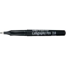Karokstore Ergoline Calligraphy Pen 2.0 Kaligrafi Kalemi, 2.0 Mm, Siyah