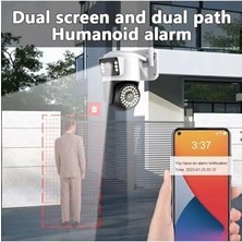 Karokstore 4mp Yoosee Çift Lens Ip Kamera - Wıfı Açık Otomatik Izleme, Su Geçirmez Kablosuz Güvenlik Ev Kamerası, Renkli Gece Görüş