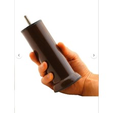 Karokstore Mobilya Kanepe Koltuk Çekyat Yükseltme Ayağı Ince Diş M8 Kahverengi Plastik 15 cm 4 Adet