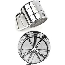 Karokstore Pratik Paslanmaz Tetikli Metal Un Eleği - Paslanmaz Metal Un ve Şeker Eleği - Metal Elek