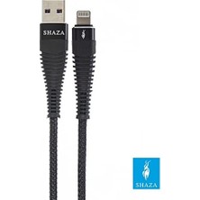 Karokstore Lightning 5A 100 W Örgülü Hızlı Şarj ve Data Kablosu 3 Metre, Siyah