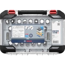 Karokstore 11 x Pro Multi Material Power Plus Delik Açma Testeresi Seti, Şeffaf Kılıf (Yumuşak Ahşap, Alçıpan Duvar Için, Ø 25, 32, 40, 54, 60, 68, 76, 86 Mm, Profesyonel Aksesuar, Matkap/tornavida