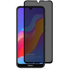 Karokstore Honor 8A Privacy 5d Gizlilik Filtreli Cam Ekran Koruyucu Siyah