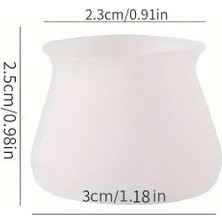 Karokstore Life 12 Adet Silikon Yuvarlak Masa Sandalya Ayak Koruyucu MIT1097