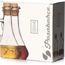 Karokstore 80108-2&APOS;LI Set Yağ ve Sirke Şişesi, Plastik Mantarlı, Olivia Toskana, Sirke Sürahisi ve Yağ Sürahisi, 2'li Set
