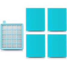 Karokstore Popüler Toz Haznesi Uyumlu Filtre, 4 Adet Sünger Bks 5534F Süpürge ile Uyumlu