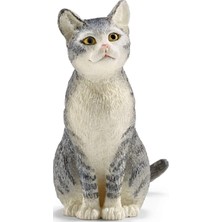 Karokstore Schleich Oturan Kedi Figürü, 4 cm