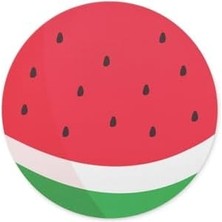 Karokstore Karpuz Desenli Yuvarlak Mouse Pad - Mousepad - Mouse Pad - Fare Altlığı
