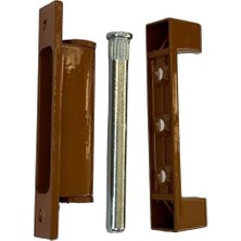 Karokstore Pvc Plastik Pencere ve Kapılar Için Metal Menteşe, 75MM Kısa Tip, Kahverengi