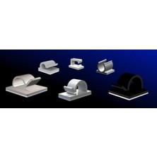 Pms EK071007 - Yapışkan Klips Büyük Dğn Bgj Içi 25×25 mm 100AD Hırdavat