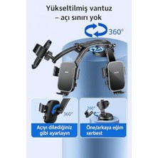 Karokstore Bmy Oto Aksesuar Torpido Üstü Vakumlu Araç Telefon Tutucu 360° Ayarlanabilir Uzun Kollu