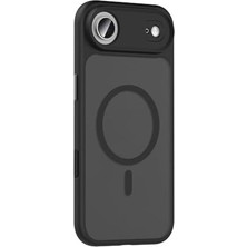 Karokstore 17 Air Için Kılıf Mat Arka Yüzey Uyumlu Şarj Özellikli Flet M-Safe Kapak (Siyah)