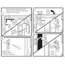 Karokstore K 5121 Düğme Mandalı, 1-3/4 In. Montaj Delikleri, Beyaz (Tekli Paket)