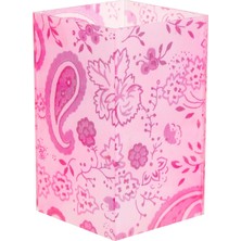 Karokstore Kalemlik Pembe Kumaş Desenli Ofis Gereci