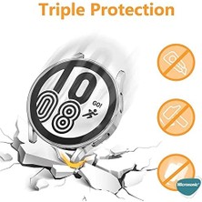 Karokstore Galaxy 6 43MM Için Kılıf 360 Full Round Soft Silicone Şeffaf [galaxy 6 43MM ile Uyumlu Kılıf - Şeffaf]