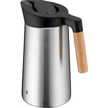 Karokstore Kineo Çelik Ahşap Saplı Gümüş Termos 1lt