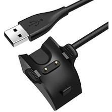 Karokstore Band 4 Pro Için Manyetik USB Şarj Kablosu Siyah [band 4 Pro ile Uyumlu Şarj Kablosu - Siyah]
