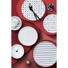 Karokstore Porselen Pretty 4 Parça 15 cm Tabak