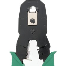 Karokstore 3’lü Modüler Irtibat Pensesi – 4p-4c, 6p-6c ve 8p-8c RJ11 RJ12 Ethernet Kablo Jak Çakma Pensesi, Ağ ve Telefon Kablosu Sıkma Aracı-Kablo Soyucu Hediyeli-Asorti Renk