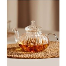 Karokstore Lahey Süzgeçli Borosilikat Cam Demlik, 720ML