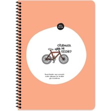 Karokstore A4 80 Yaprak Çizgili Spiral Stickerli Defter Oturmaya Mı Geldik?