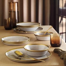 Karokstore Porselen Forza 24 Parça 6 Kişilik Yemek Takımı Iona