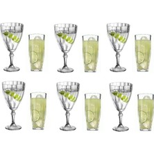 Karokstore Serisi 12 Parça Kadeh Bardak Meşrubat Bardağı Seti