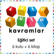 Karokstore Kutu Kutu Kavramlar: 6 Kutu + 6 Kitaplık Eğitici Set