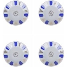 Karokstore Mavi Yaldız Çay Tabağı 11CM 4 Lü 04POR005232 4129600000970