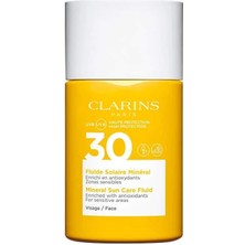 Karokstore Clarins Sun Care Mineral Fluid For Face Güneş Kremi Spf 30 1 Paket (1 x 30 Ml)