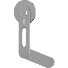 Karokstore BL16 Magsafe Uyumlu Laptop Telefon Tutucu Gümüş, Mıknatıslı Bilgisayar Ekran Tutucu