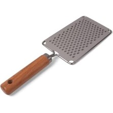 Karokstore Ahşap Saplı Paslanmaz Çelik Limon ve Peynir Rendesi, Keskin Çok Amaçlı Sebze ve Narenciye Dilimleyici, Mutfak Aksesuarı