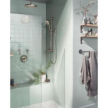 Karokstore 116651BN 6-Inch Straight Replacement Shower Extension, Brushed Nickel