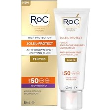Karokstore Roc Soleil-Protect Anti-Brown Spot Unifying Fluid Tinted Leke Karşıtı ve Ton Eşitleyici Yüz Güneş Kremi SPF50+ 50 ml