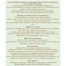 Karokstore Su Geçirmez, Yer/masa Örtüsü, Aktivite, Yemek ve Oyun Için, Doğa Dostu ve Çevreci, Ekoteks Sertifikalı, (150X100CM)