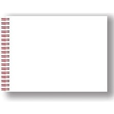 Karokstore Çizim Eskiz Defteri Spiralli 120 Gr. Kırmızı