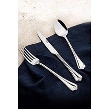 Karokstore Fulya Sade 12 Kişilik 89 Parça Deri Kutulu Çatal Kaşık Bıçak Takımı