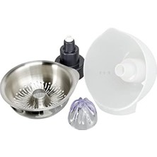 Karokstore Narenciye Sıkacağı Aparatı AT312 - Mutfak Şefi Aksesuarı, 600 ml Yüksek Hız Çıkışı, Paslanmaz Çelik (Tüm Chef Mutfak Makineleri Için Uygun)