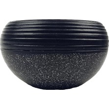 Karokstore Bitki Tasarımı Ev Dekorasyon Siyah Granit Küp Aranjman Saksı Saksılık Salon Çiçeklik