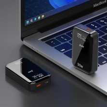 Karokstore Juo 10000MAH 33W LED Watt Amper Göstergeli Usb-A + Type-C Powerbank Taşınabilir Hızlı Şarj Cihazı