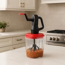 Karokstore Kollu Hazneli El Mikseri – Manuel El Blenderı, Çırpıcı ve Karıştırıcı Aparatlı, Elektriksiz Kullanım, Pratik Mutfak Mikseri