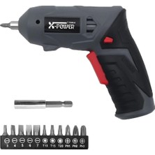 Karokstore Şarjlı Vidalama Seti 3.6V Akülü Elektrikli Tornavida Kullanımı Kolay ve Pretik Manyetik Elektrikli Tornavida Ev Için LED Çalışma Işığı S12B (S12B)