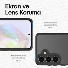 Karokstore Galaxy A56 Için Basic Serisi Yükseltilmiş Lens Çerçeveli Ultra Güçlü Darbeye Dayanıklı Yumuşak Silikon Mat Kılıf (Galaxy A56)